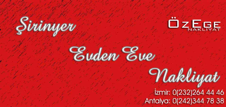 Evden Eve Nakliyat Şirinyer